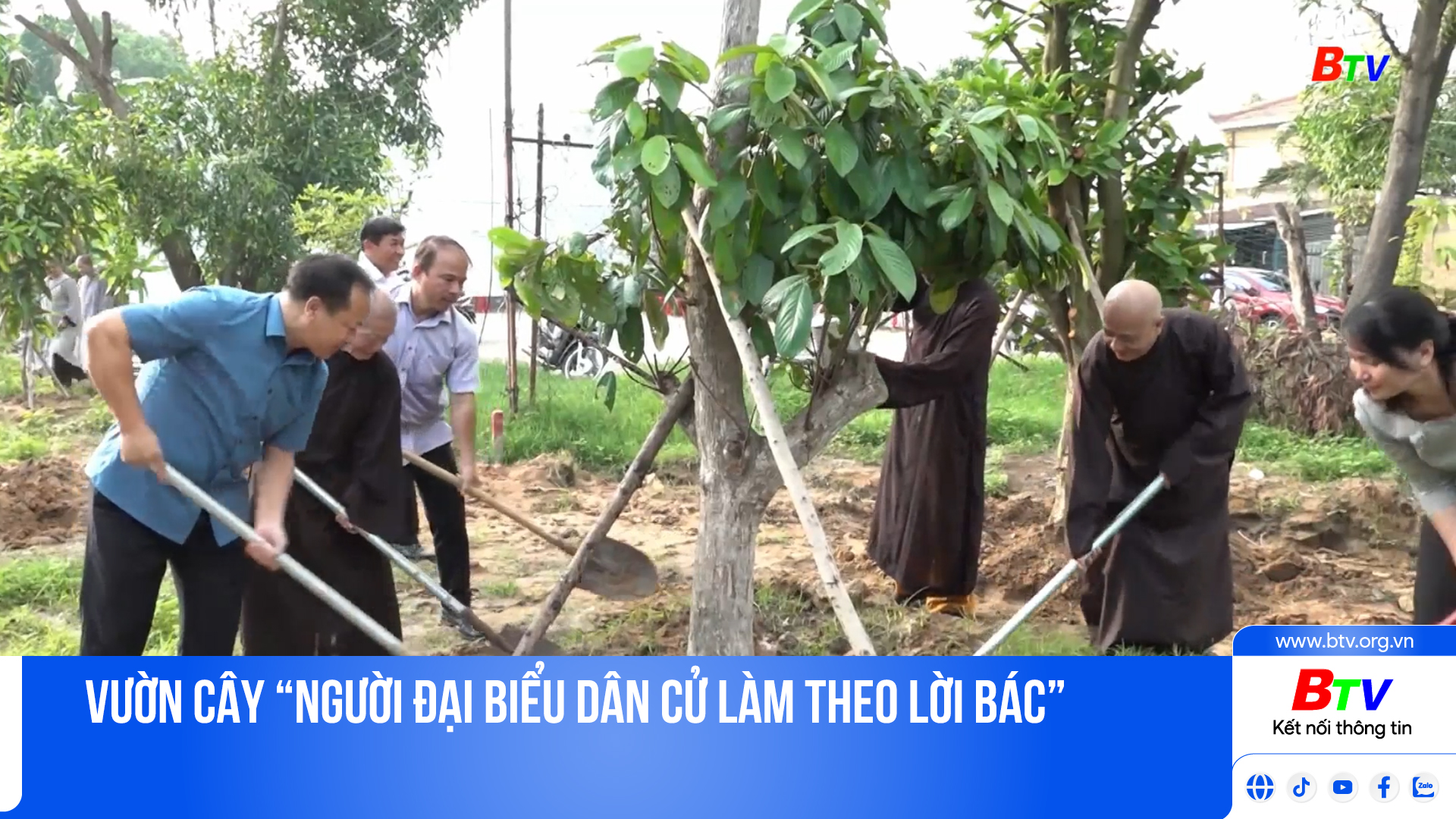 Vườn cây “Người đại biểu dân cử làm theo lời Bác”