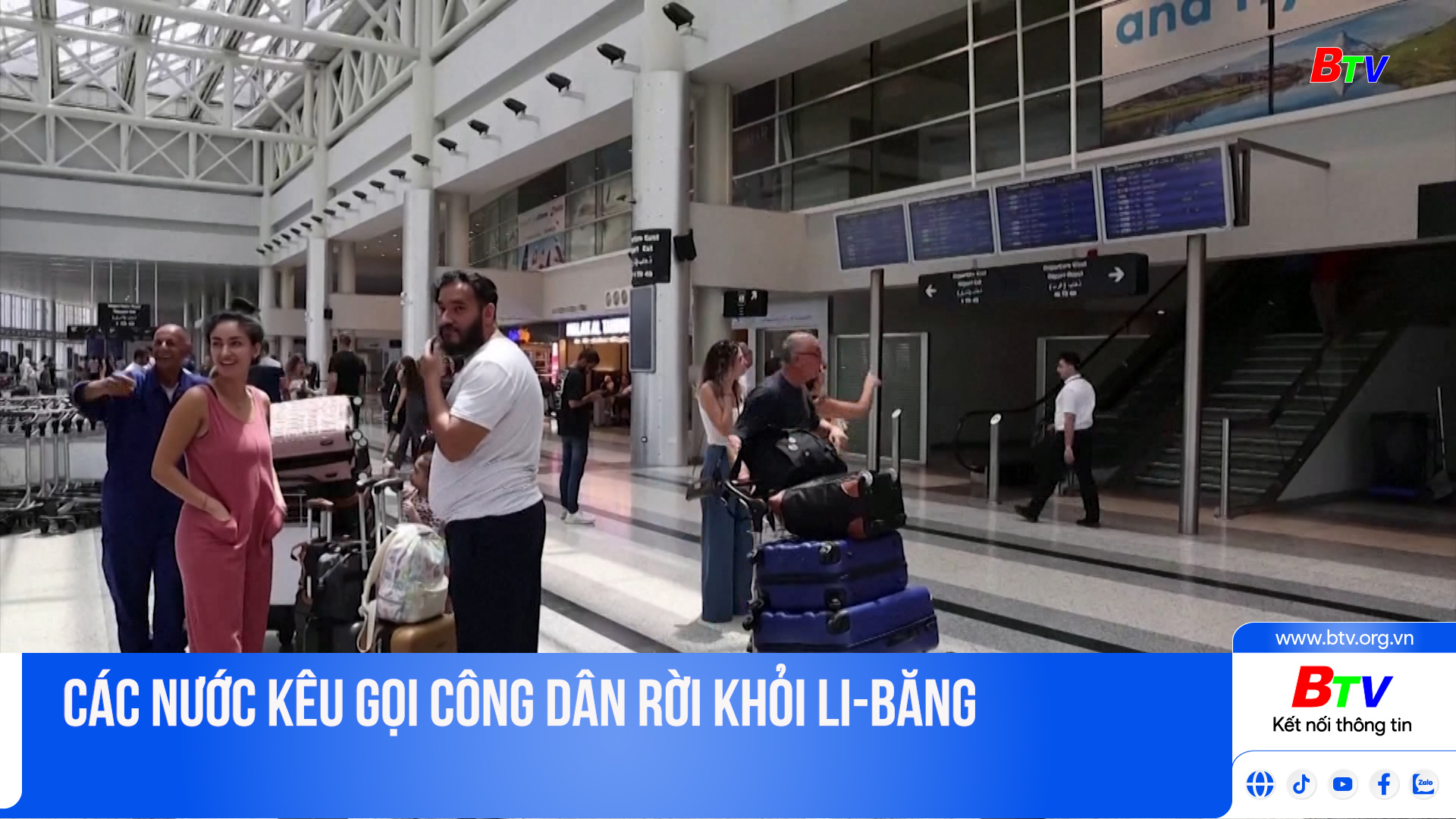 Các nước kêu gọi công dân rời khỏi Li-Băng