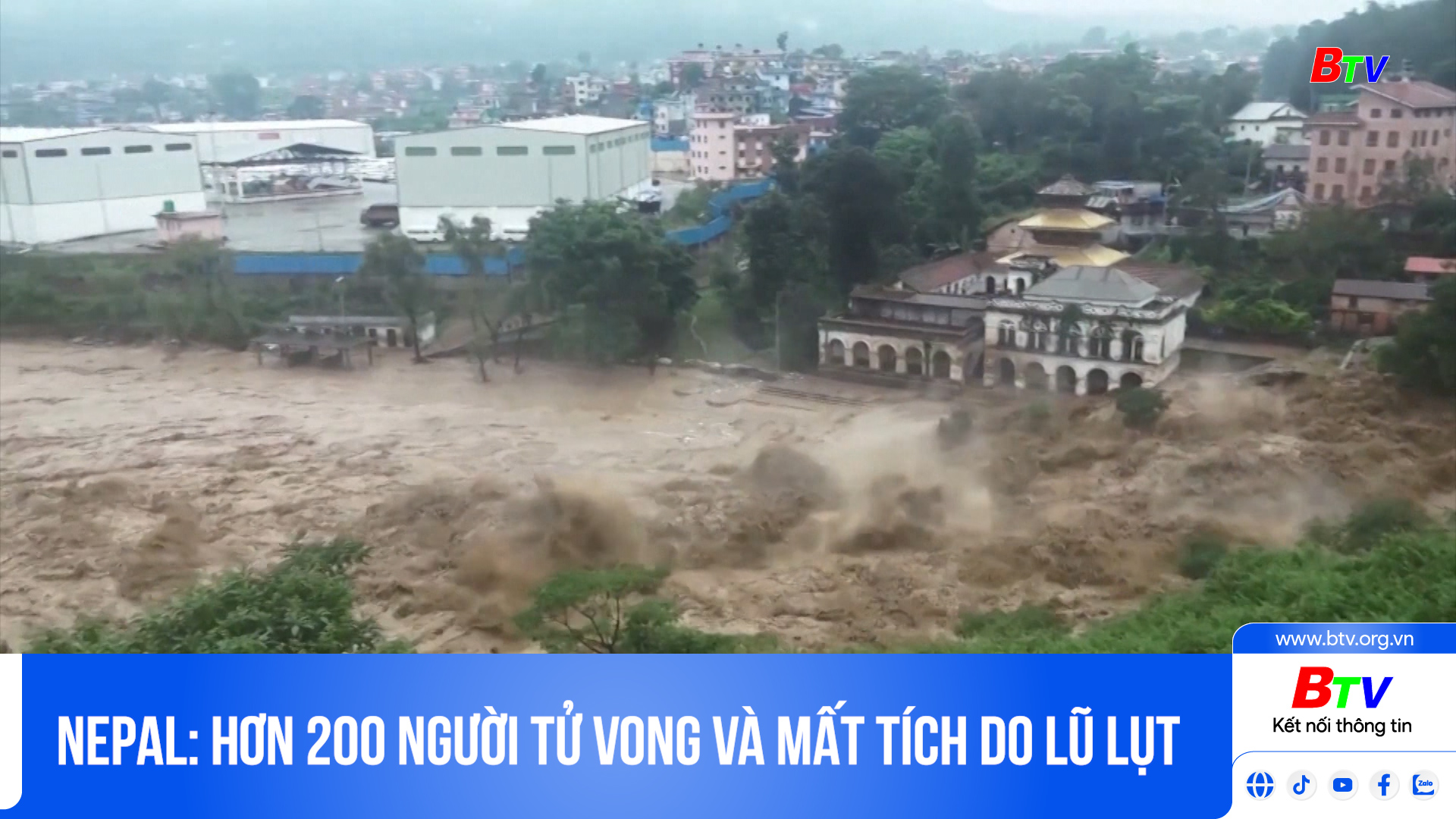 Nepal: hơn 200 người tử vong và mất tích do lũ lụt