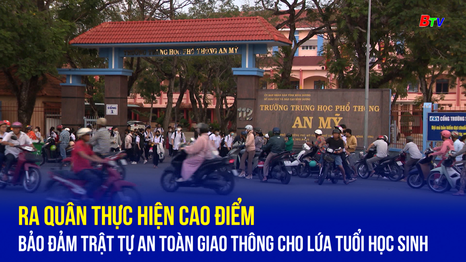 Ra quân thực hiện cao điểm bảo đảm trật tự an toàn giao thông cho lứa tuổi học sinh