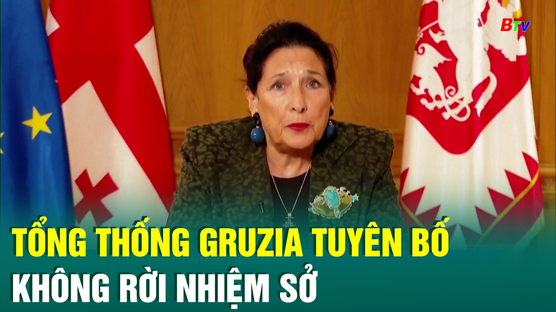 Tổng thống Gruzia tuyên bố không rời nhiệm sở