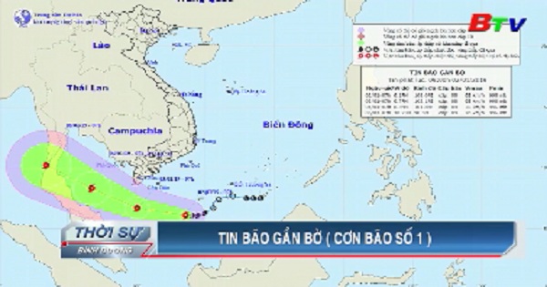 Tin bão gần bờ (Cơn bão số 1)