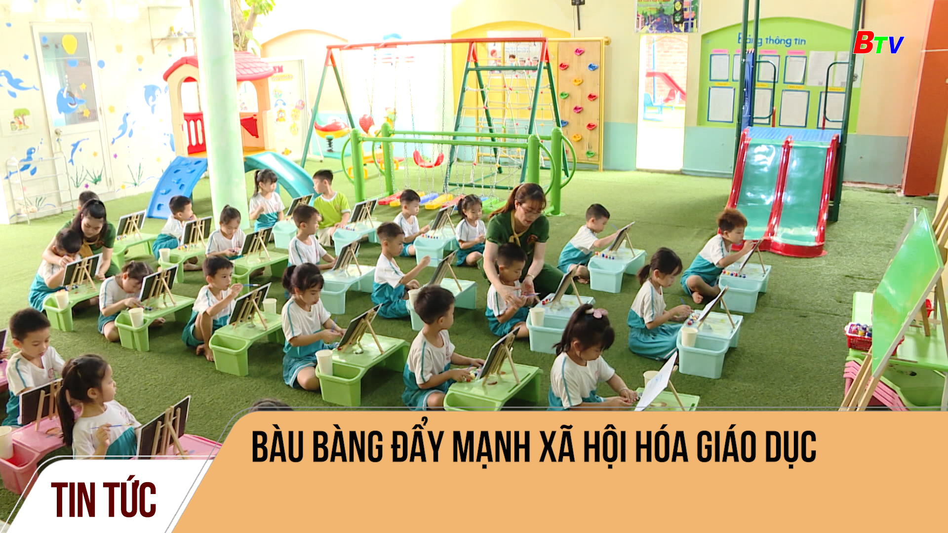 Bàu Bàng đẩy mạnh xã hội hóa giáo dục 