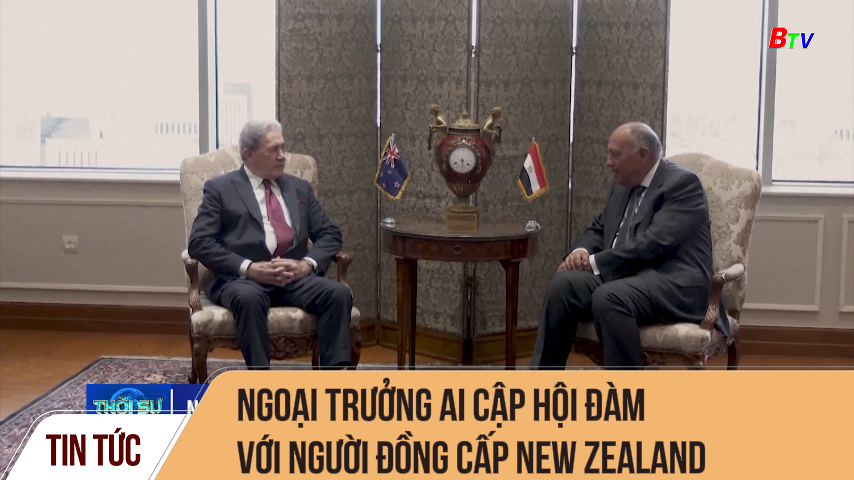 Ngoại trưởng ai cập hội đàm với người đồng cấp New Zealand