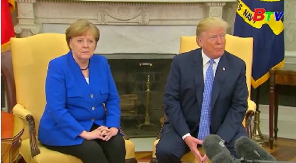 Thủ tướng Đức hội đàm với Tổng thống Mỹ