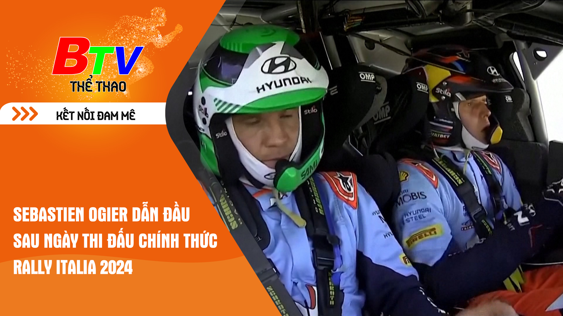 Sebastien Ogier dẫn đầu sau ngày thi đấu chính thức Rally Italia 2024 | Tin Thể thao 24h