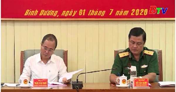 Đảng ủy quân sự tỉnh Bình Dương tổ chức Hội nghị phiên 06 tháng đầu năm 2020