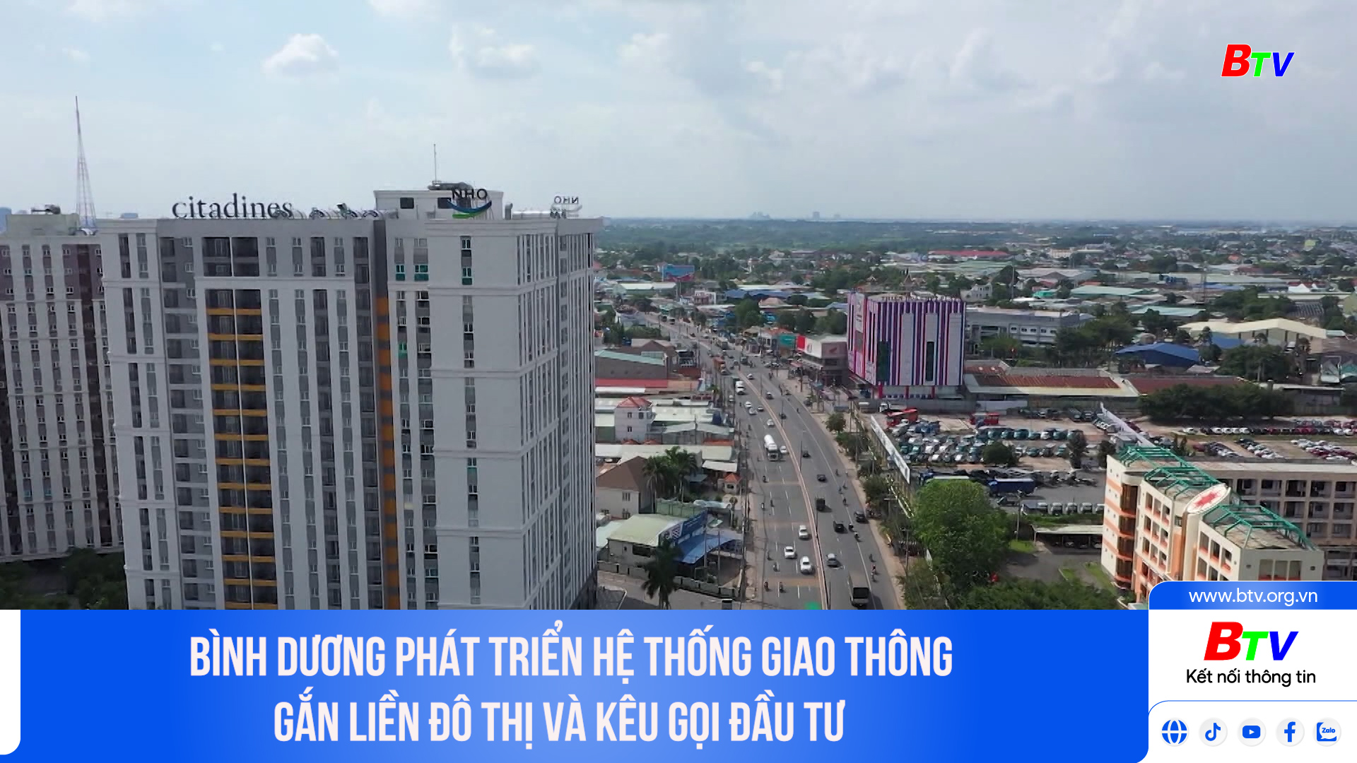 Bình Dương phát triển hệ thống giao thông gắn liền đô thị và kêu gọi đầu tư