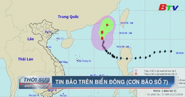 Tin bão trên biển Đông (Cơn bão số  7)