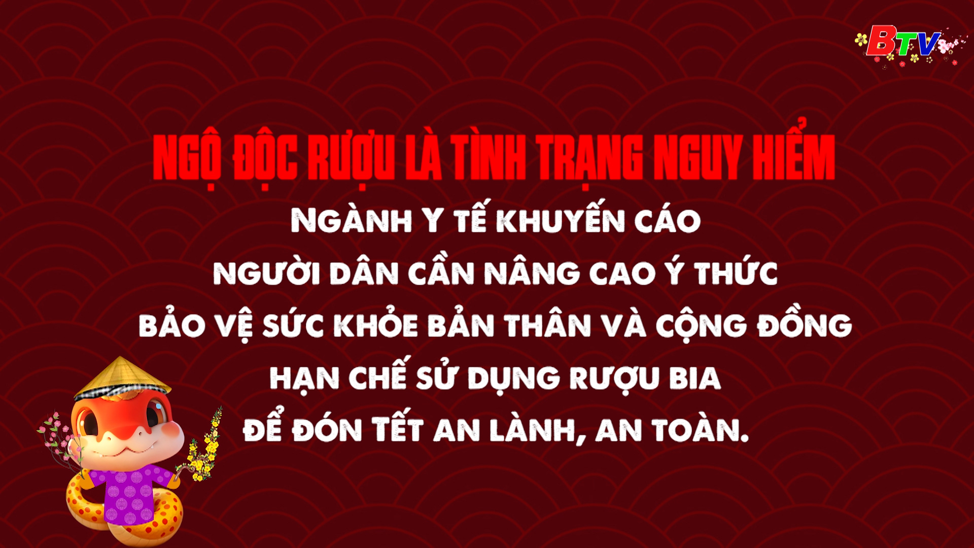 Hạn chế sử dụng rượu bia để đón Tết an lành, an oàn