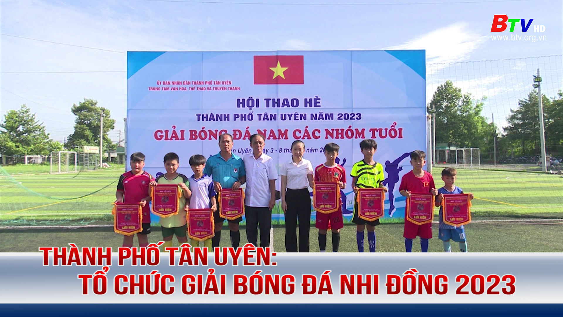 Thành phố Tân Uyên: Tổ chức giải bóng đá nhi đồng 2023