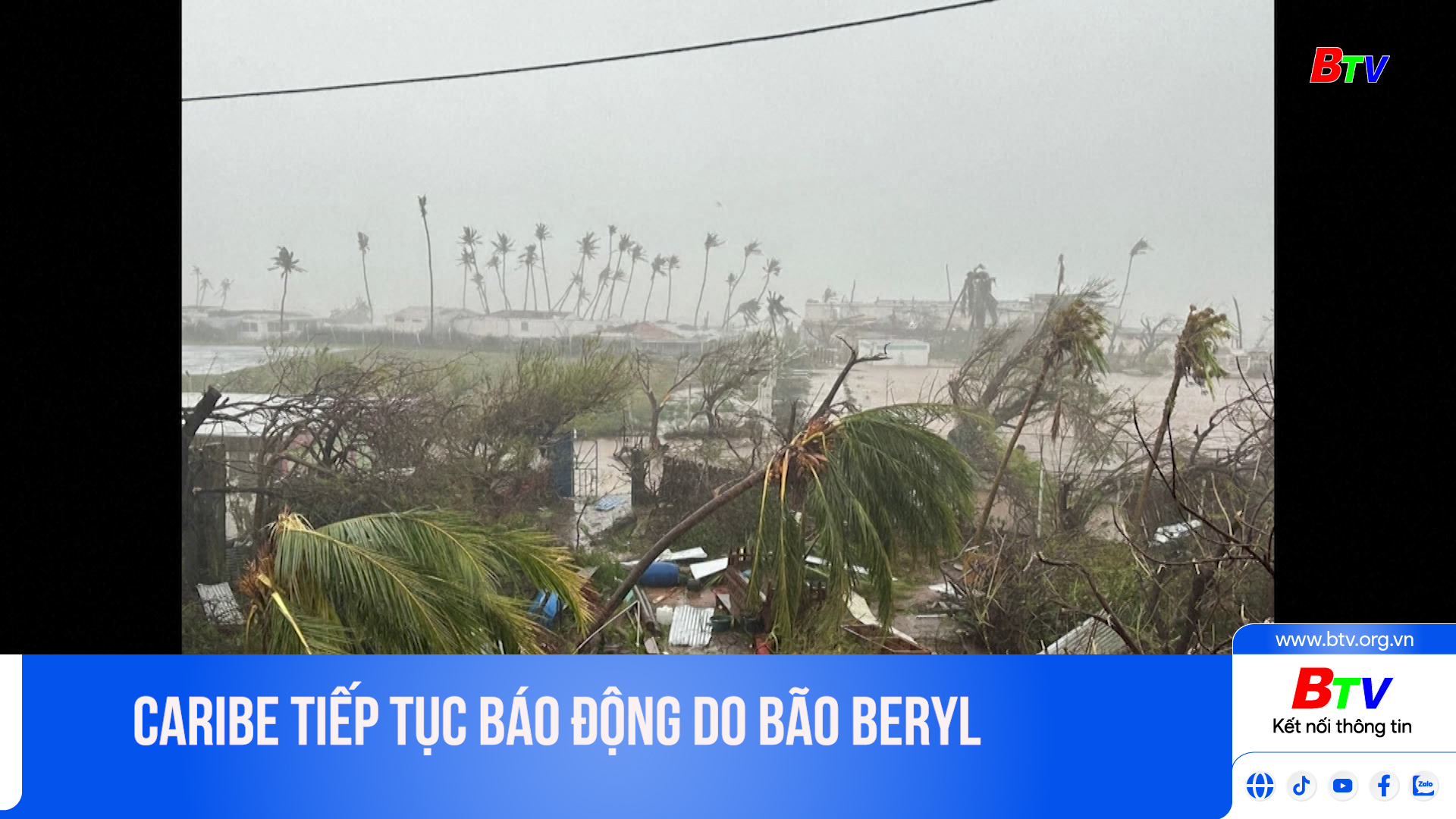 Caribe tiếp tục báo động do bão Beryl