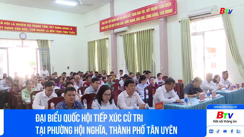 Đại biểu Quốc hội tiếp xúc cử tri tại phường Hội Nghĩa, thành phố Tân Uyên