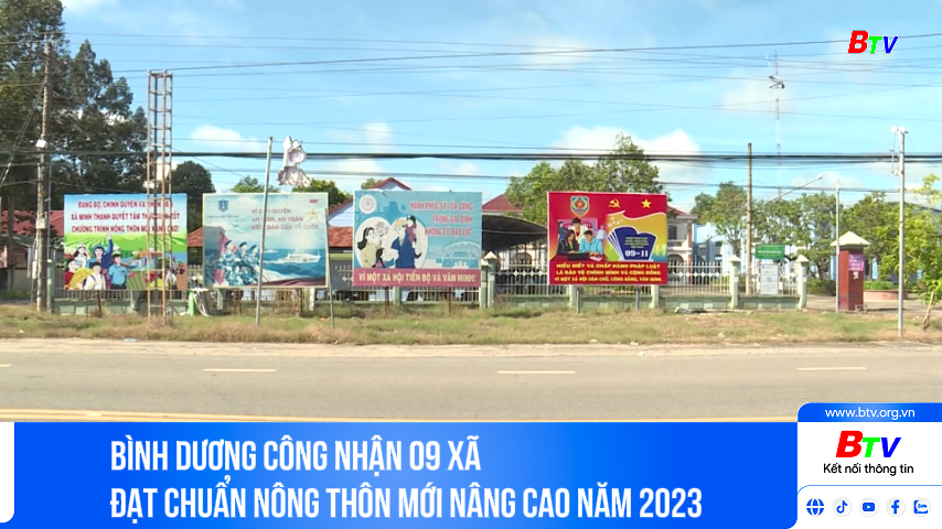 Bình Dương công nhận 09 xã  đạt chuẩn nông thôn mới nâng cao năm 2023