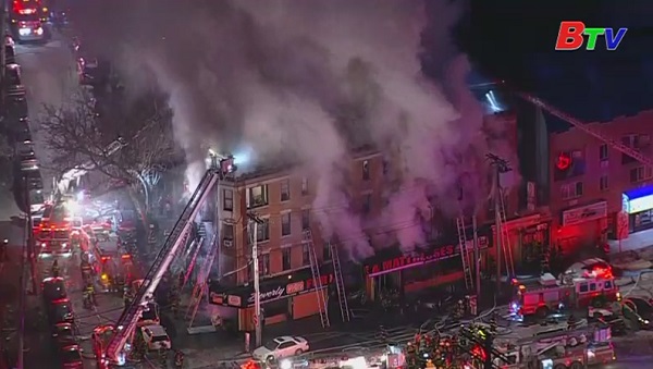 Hỏa hoạn ở New York, hàng chục người bị thương
