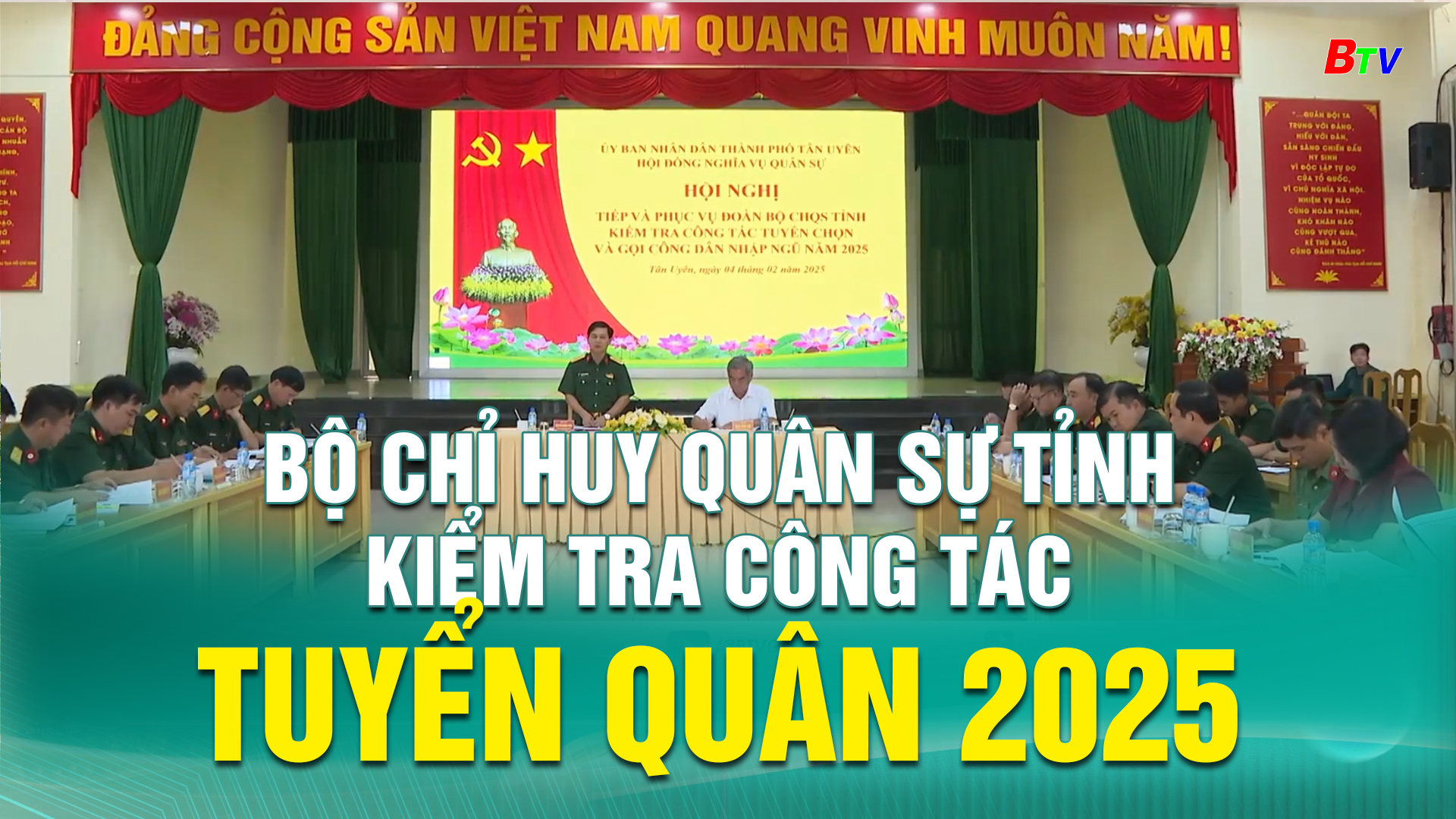 Bộ Chỉ huy Quân sự Tỉnh kiểm tra công tác tuyển quân 2025