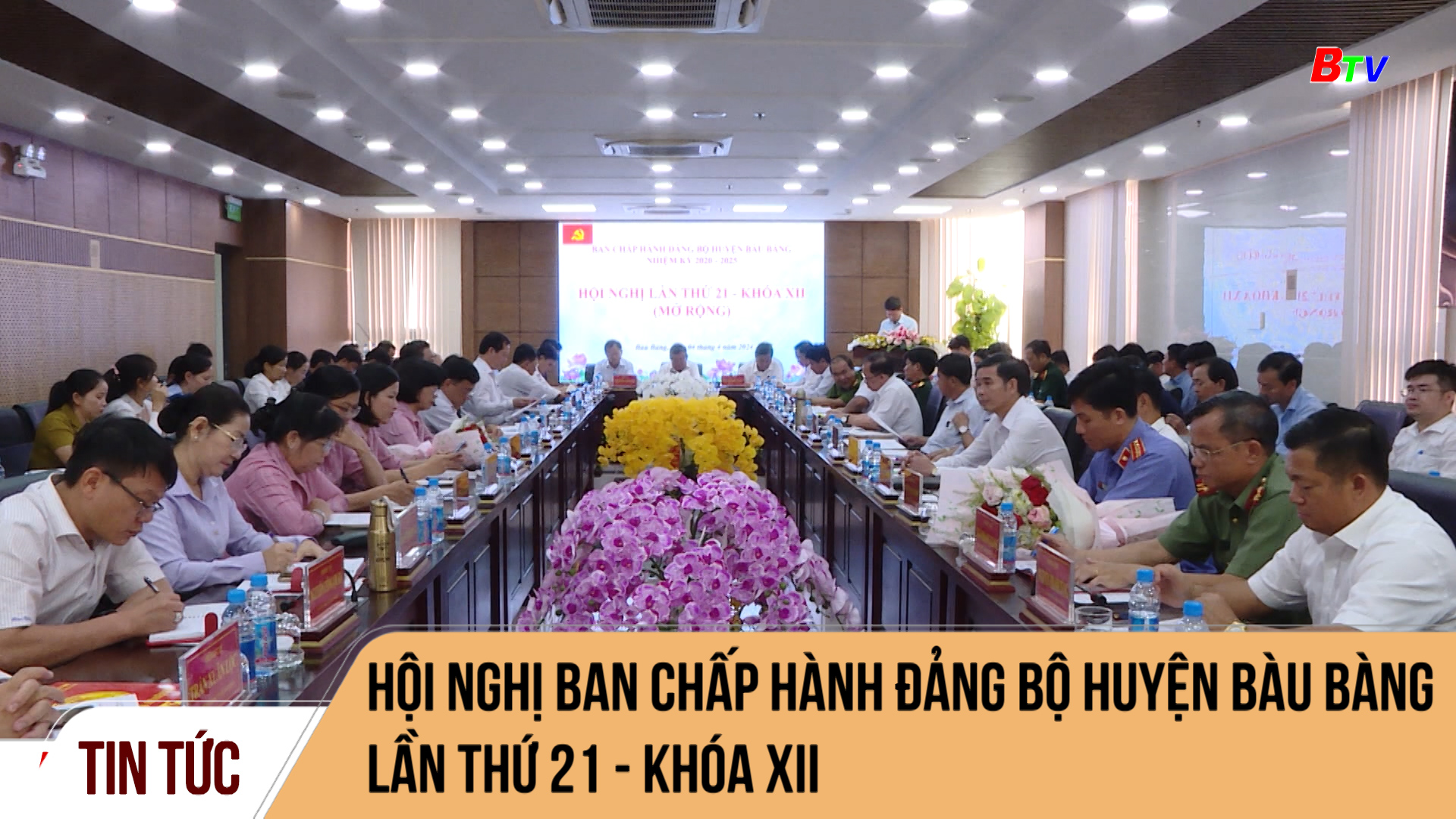 Hội nghị Ban chấp hành Đảng bộ huyện Bàu Bàng  lần thứ 21 - khóa XII