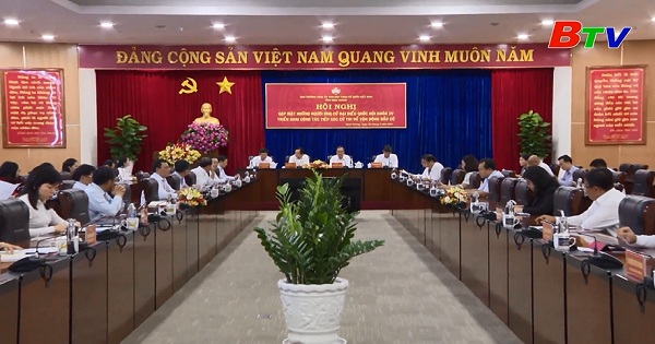 Ban thường vụ Tỉnh ủy gặp mặt người ứng cử Đại biểu Quốc hội Khóa XV