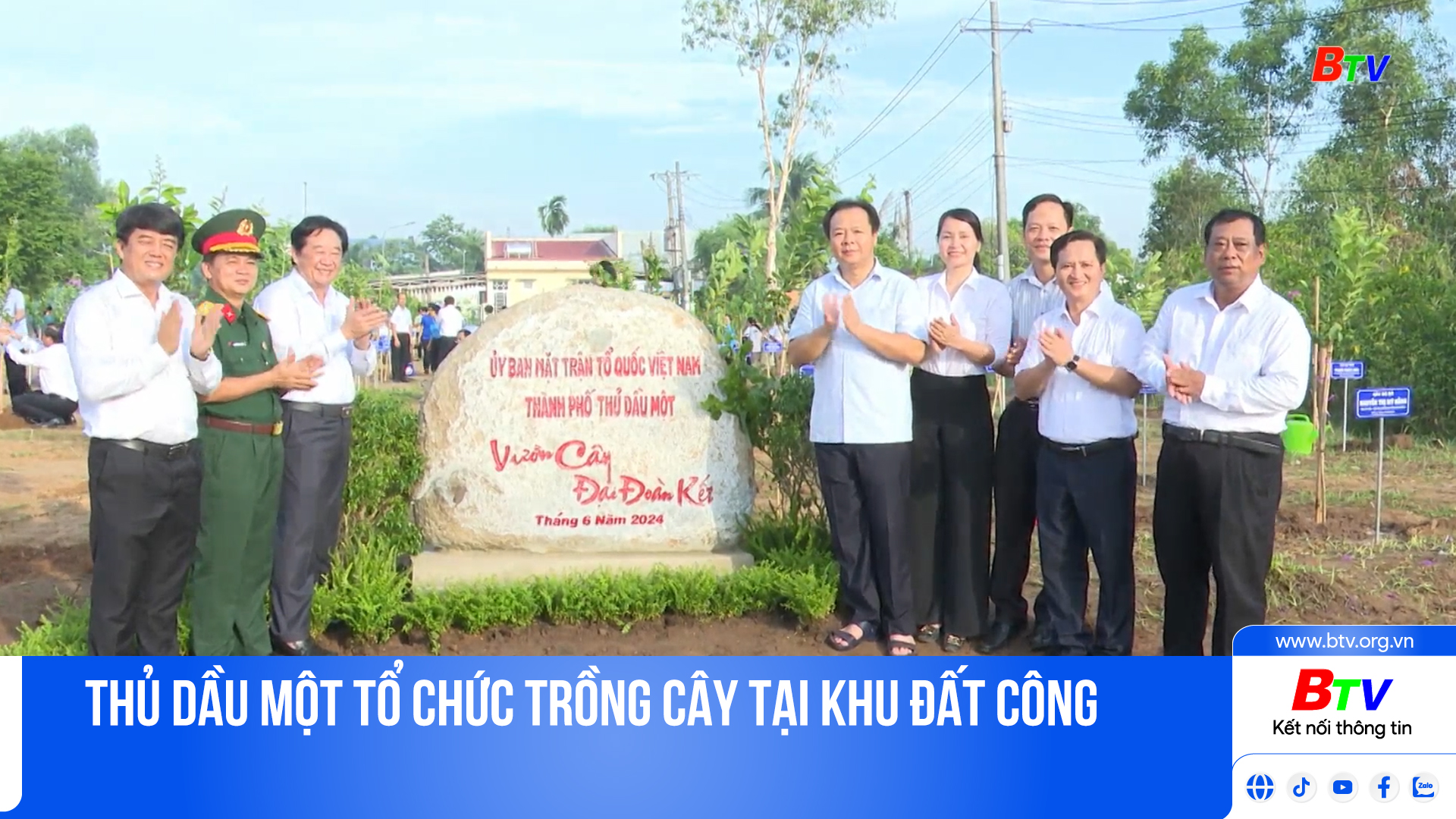 Thủ Dầu Một tổ chức trồng cây tại khu đất công