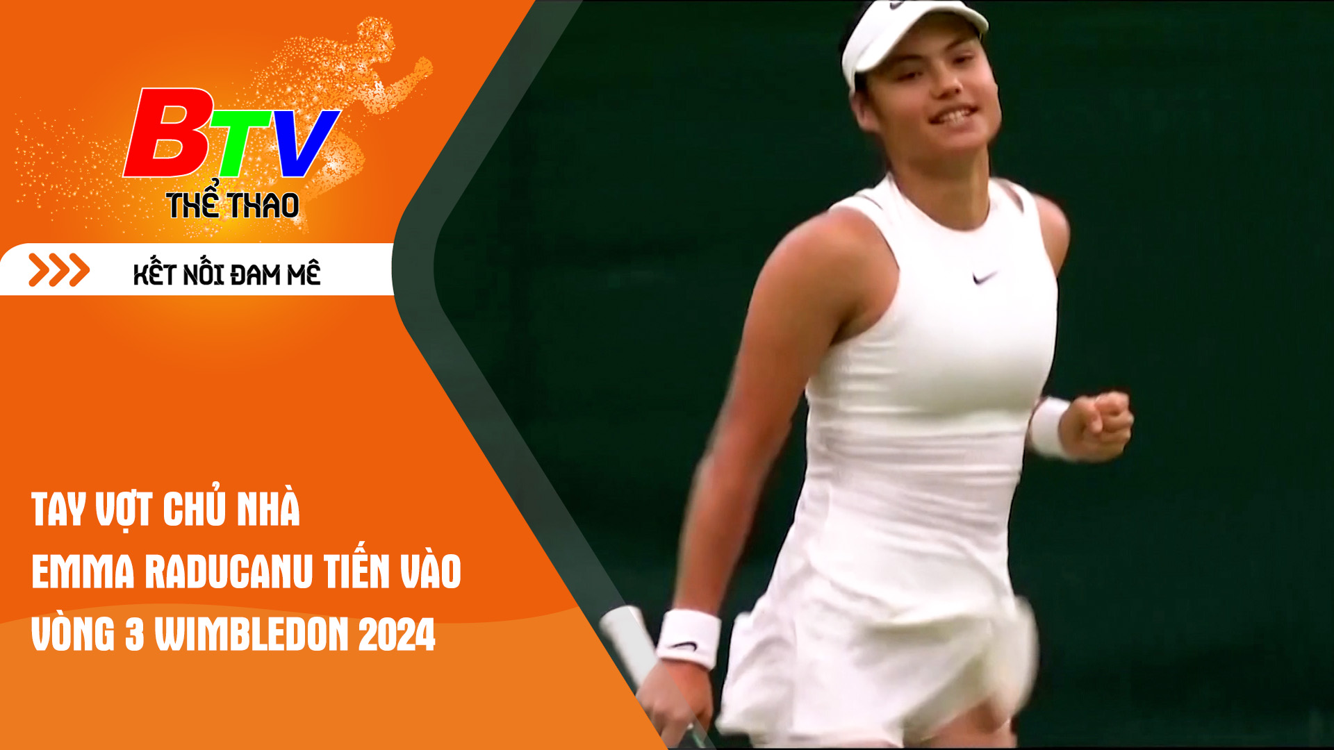 Tay vợt chủ nhà Emma Raducanu tiến vào vòng 3 Wimbledon 2024 | Tin Thể thao 24h
