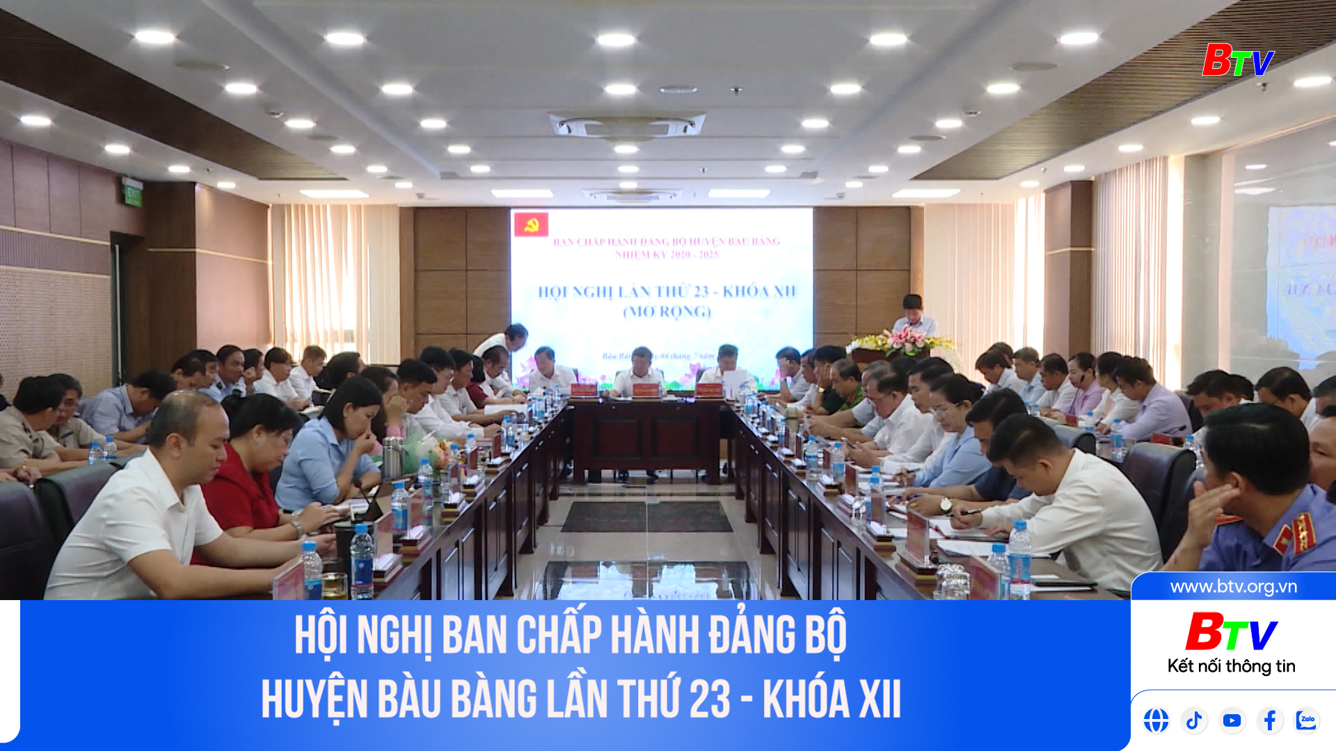 Hội nghị Ban chấp hành Đảng bộ huyện Bàu Bàng lần thứ 23 - khóa XII