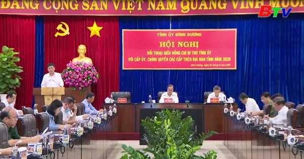 Bí thư Tỉnh ủy Bình Dương đối thoại trực tuyến với cấp ủy, chính quyền các cấp