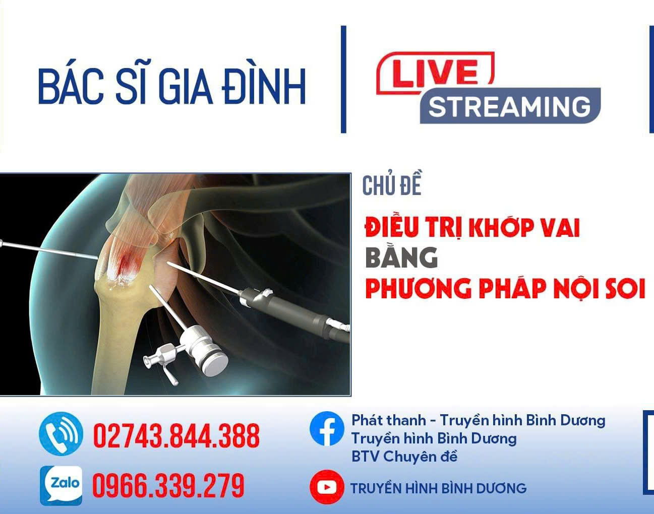 Điều trị khớp vai bằng phương pháp nội soi/ Bác sĩ gia đình