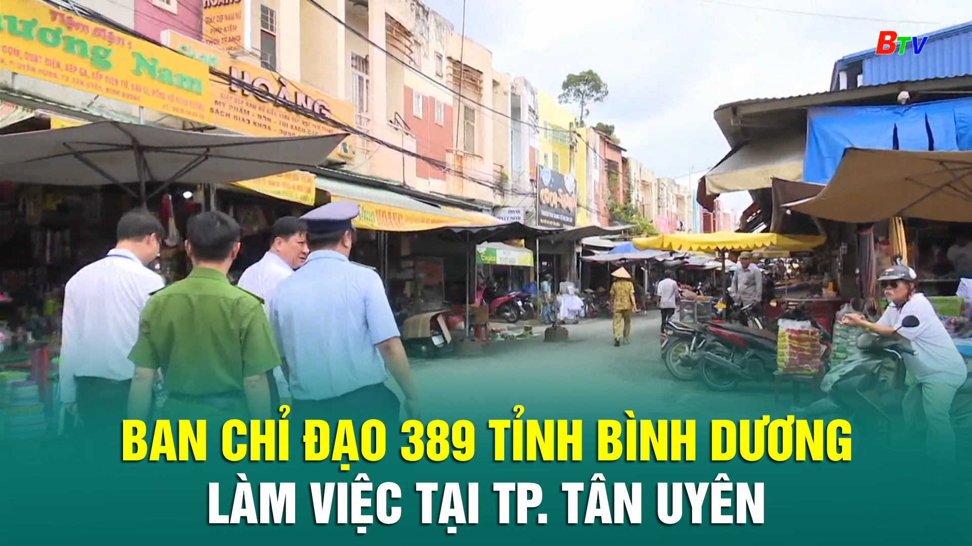 Ban chỉ đạo 389 tỉnh Bình Dương làm việc tại TP. Tân Uyên