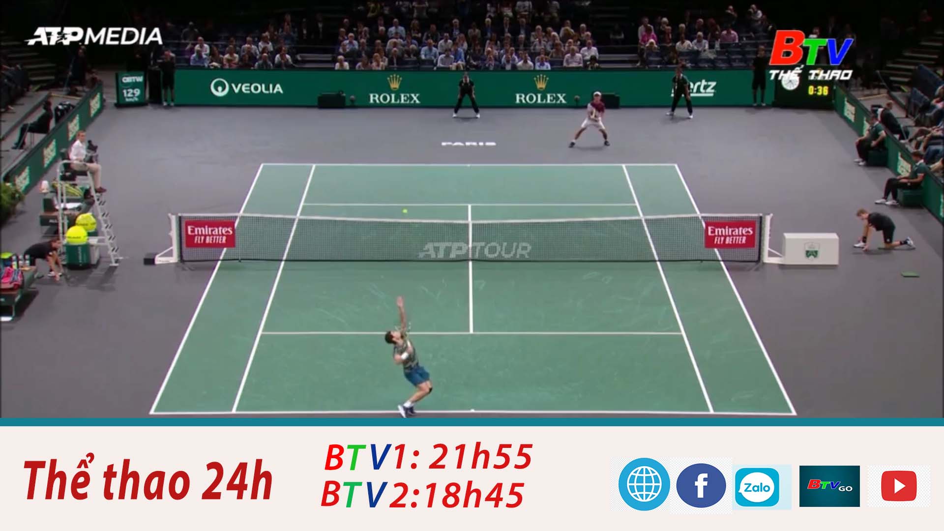 Alcaraz vào vòng 2, Medvedv bị loại ở Paris Masters 2022