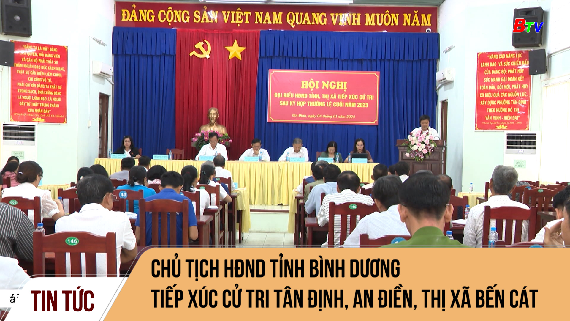 Chủ tịch HĐND tỉnh Bình Dương tiếp xúc cử tri Tân Định, An Điền, thị xã Bến Cát