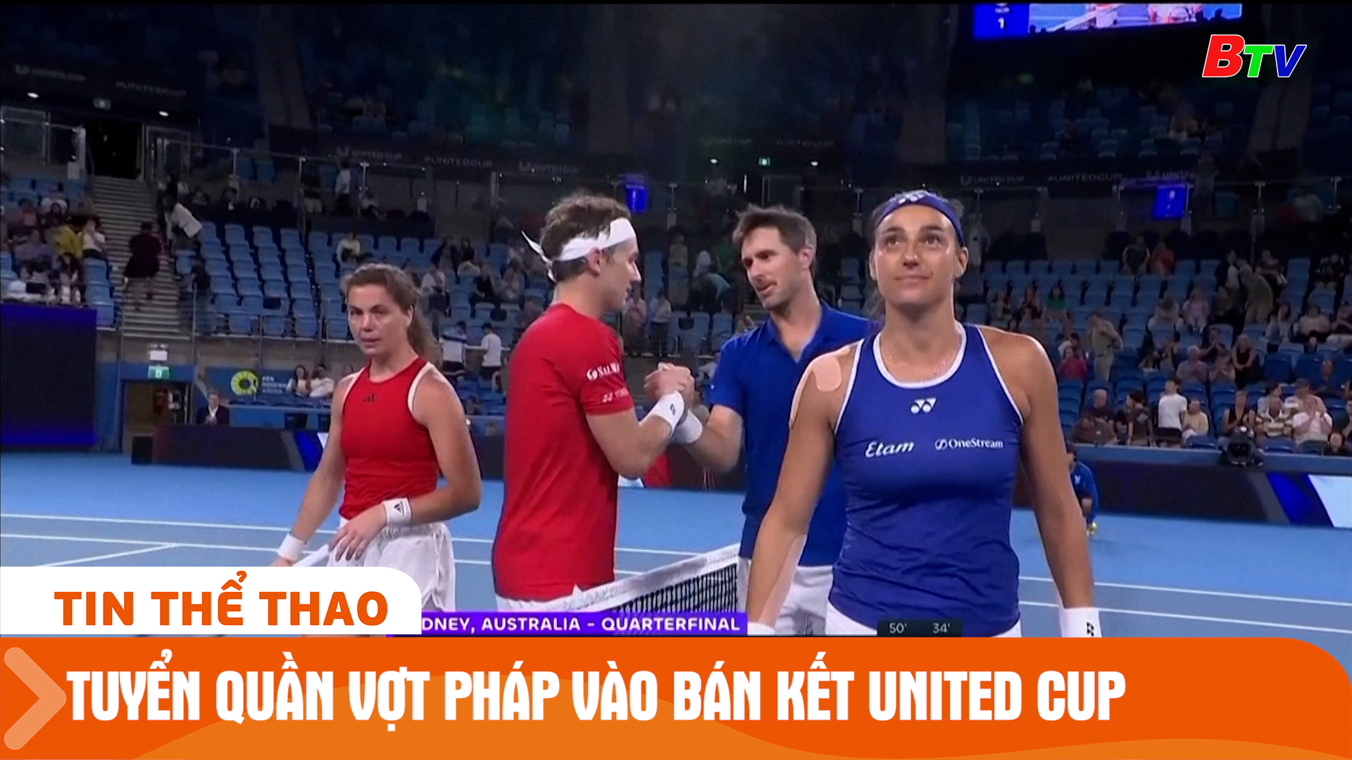 Tuyển quần vợt Pháp vào bán kết United Cup | Tin Thể thao 24h