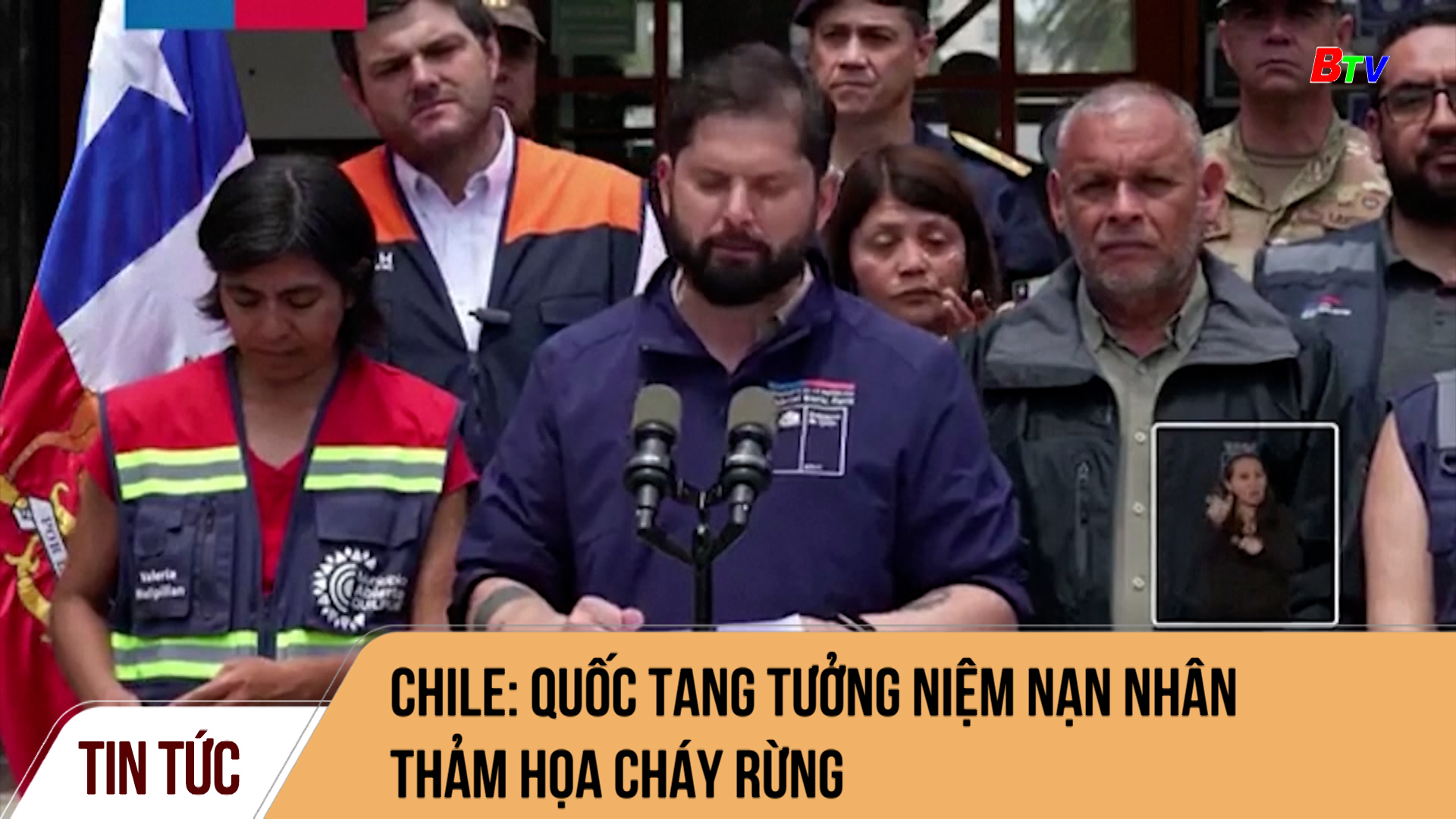 Chile: quốc tang tưởng niệm nạn nhân thảm họa cháy rừng