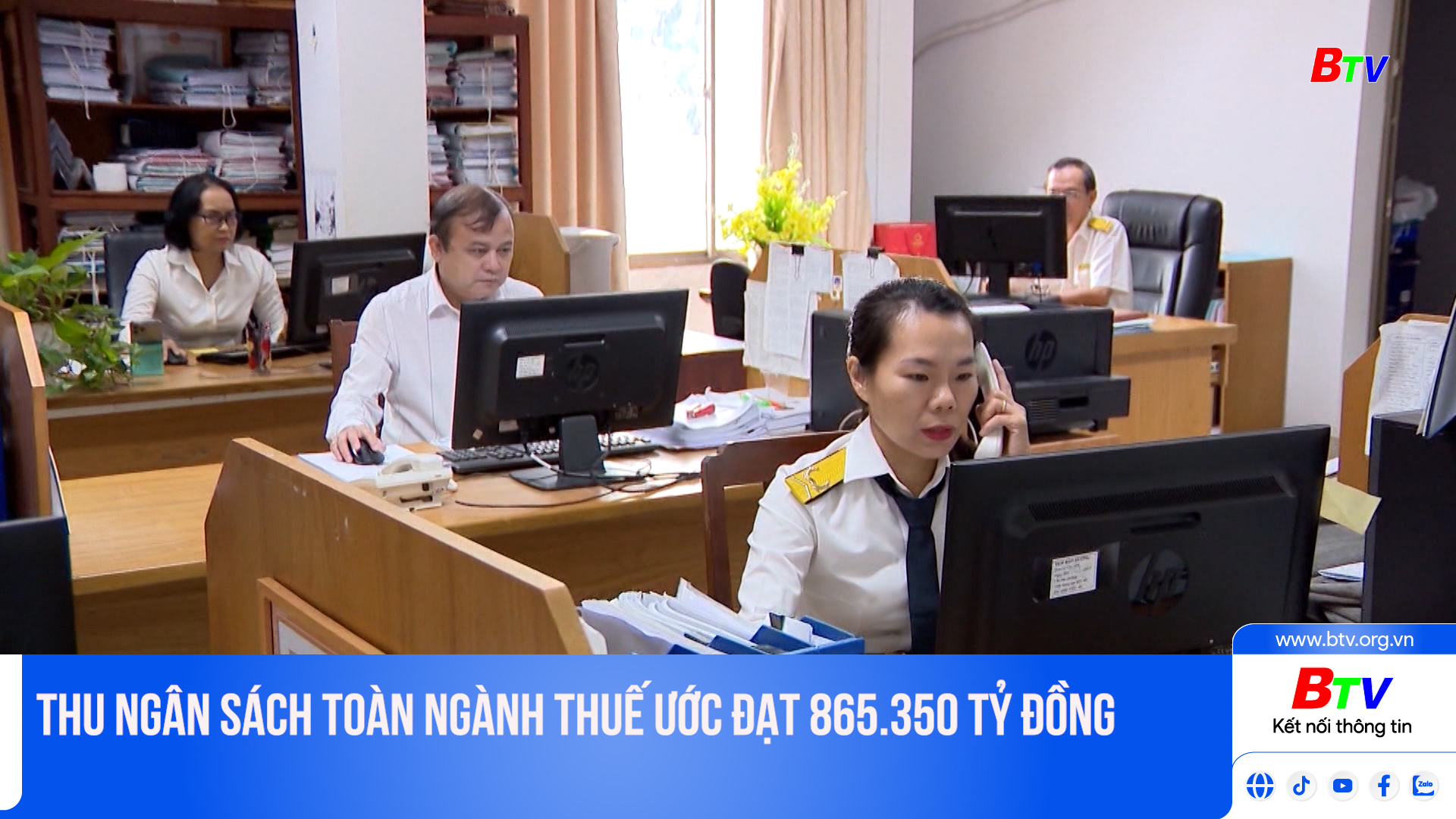 Thu ngân sách toàn ngành thuế ước đạt 865.350 tỷ đồng