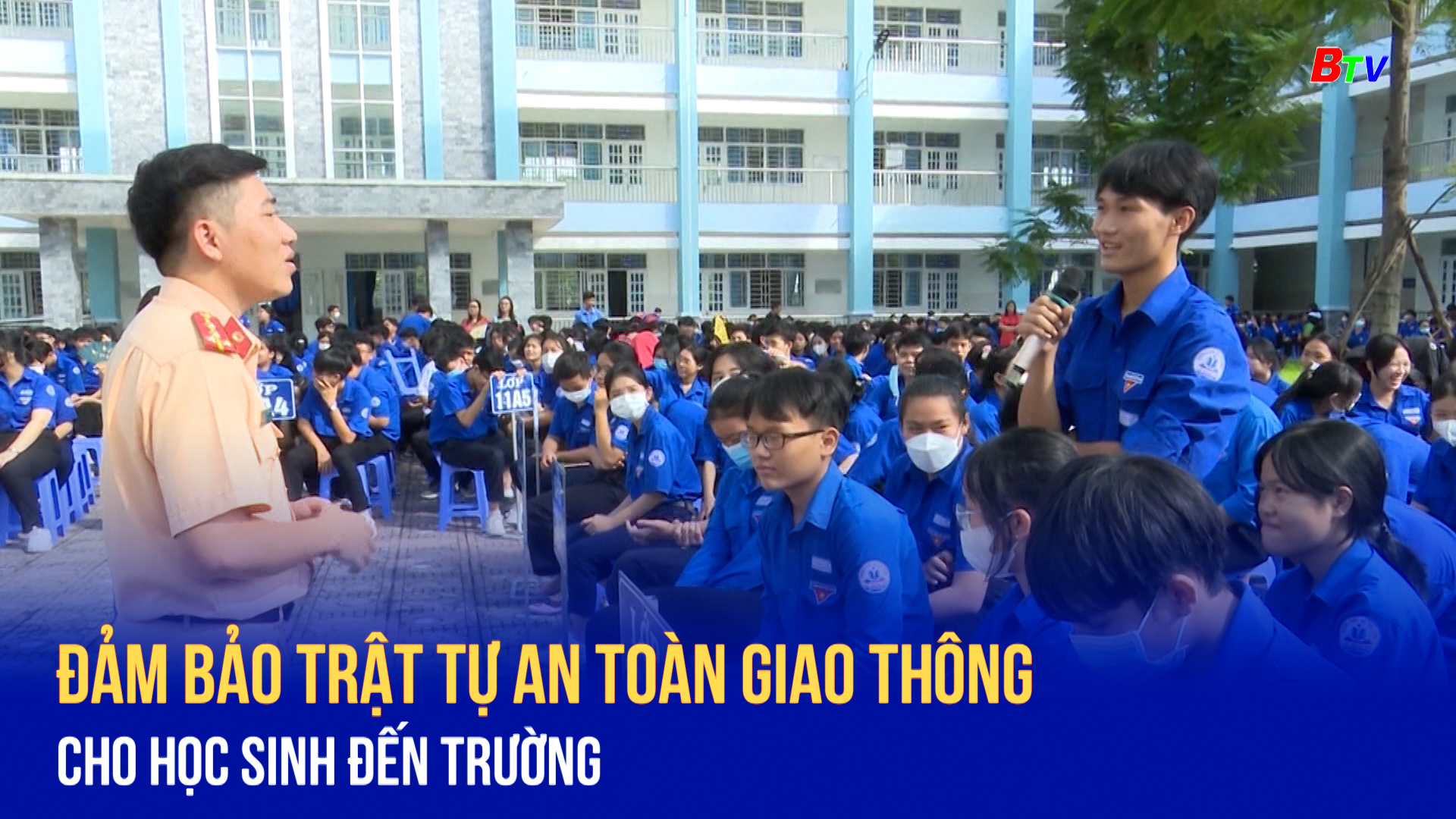 Đảm bảo trật tự an toàn giao thông cho học sinh đến trường