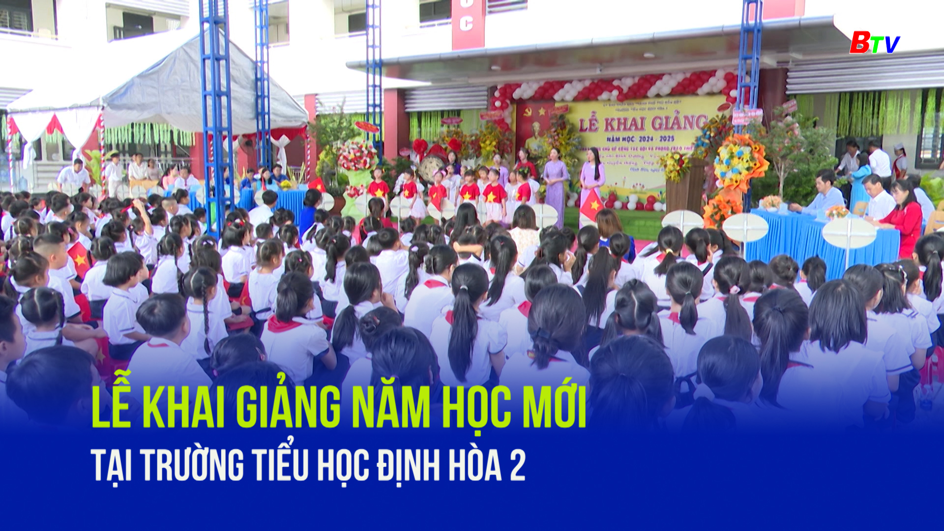 Lễ Khai giảng tại trường tiểu học Định Hòa 2