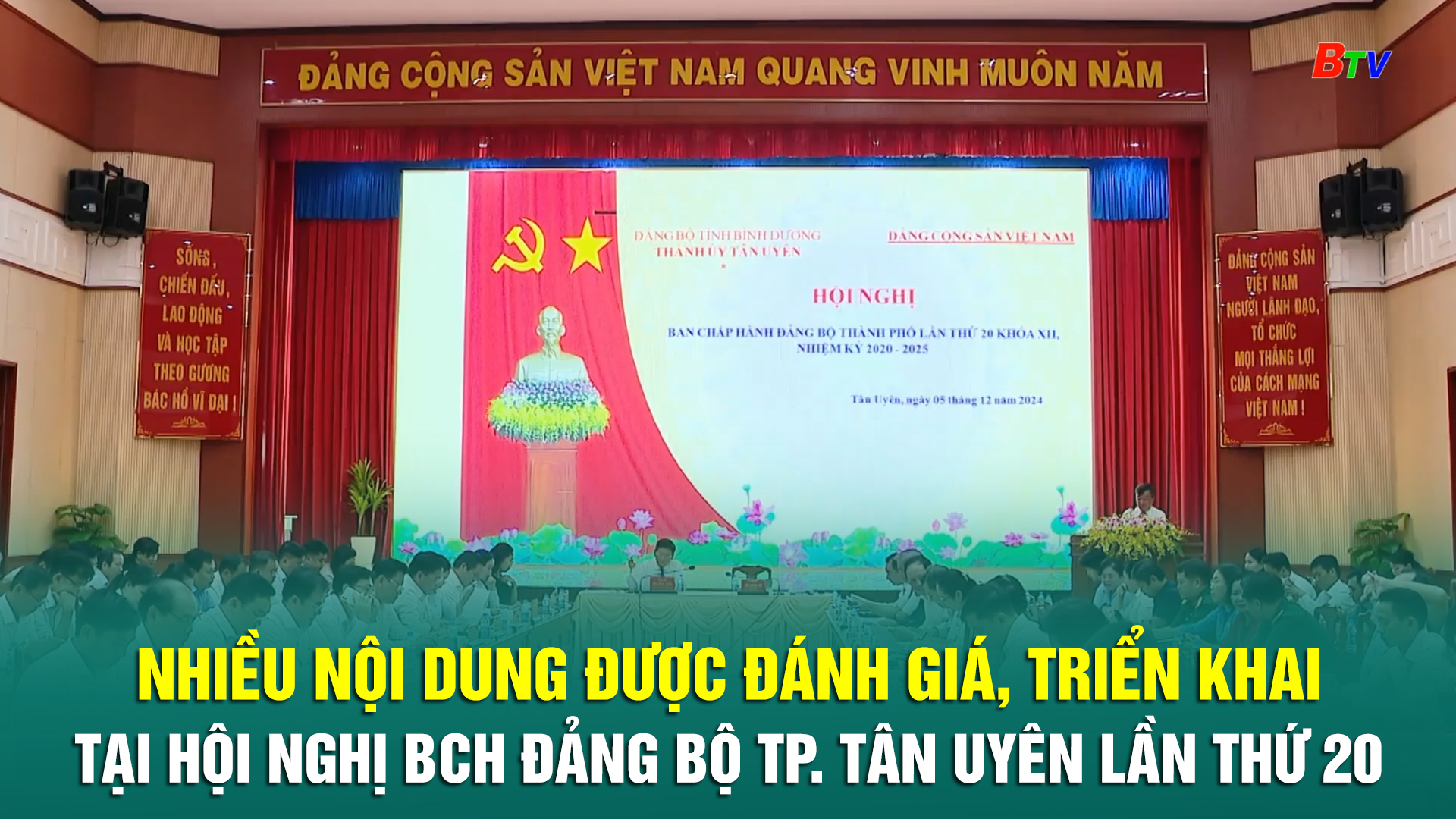 Nhiều nội dung được đánh giá, triển khai tại Hội nghị Ban Chấp hành Đảng bộ thành phố Tân Uyên lần thứ 20