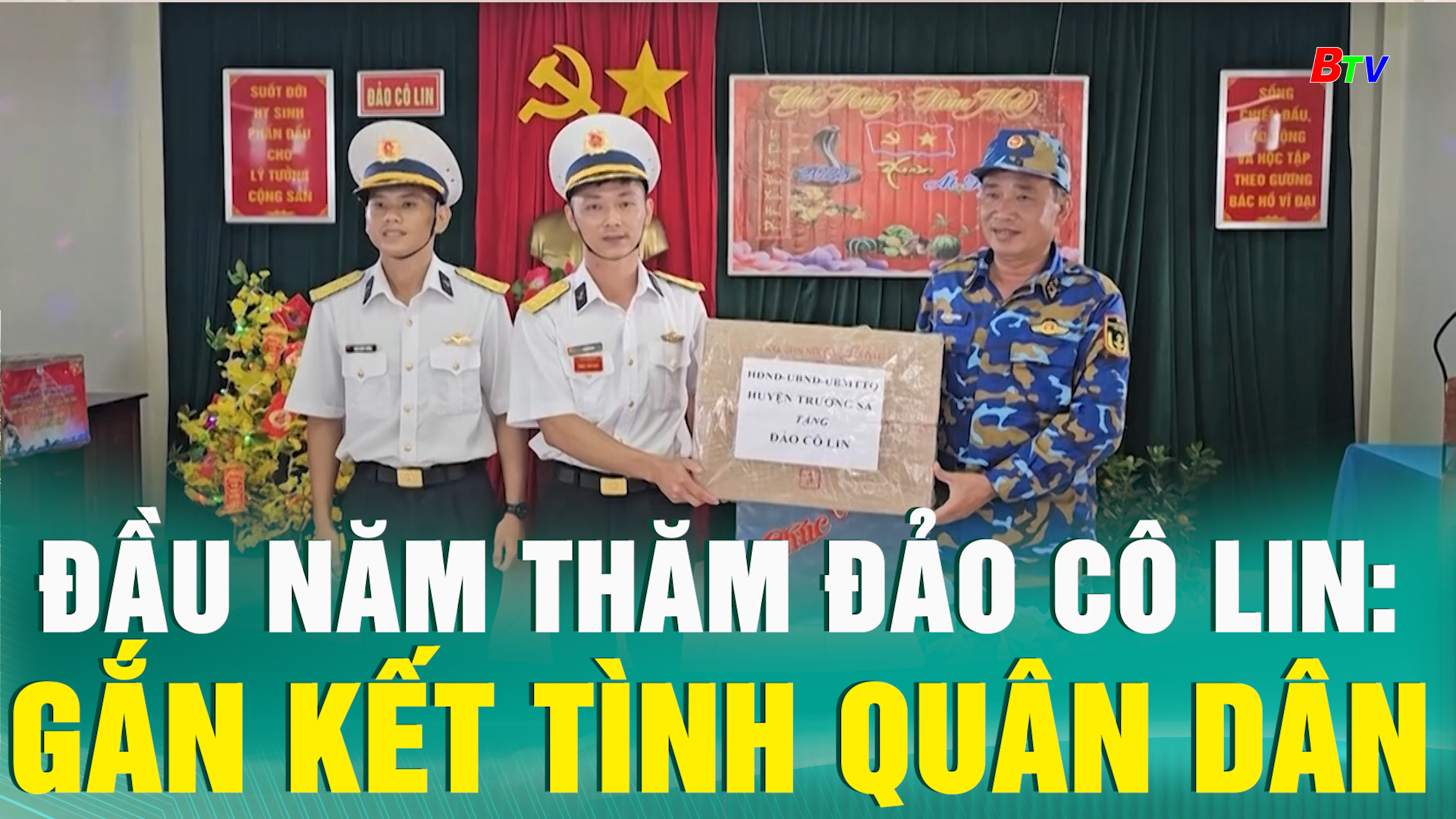 Đầu năm thăm đảo Cô Lin: Gắn kết tình quân dân