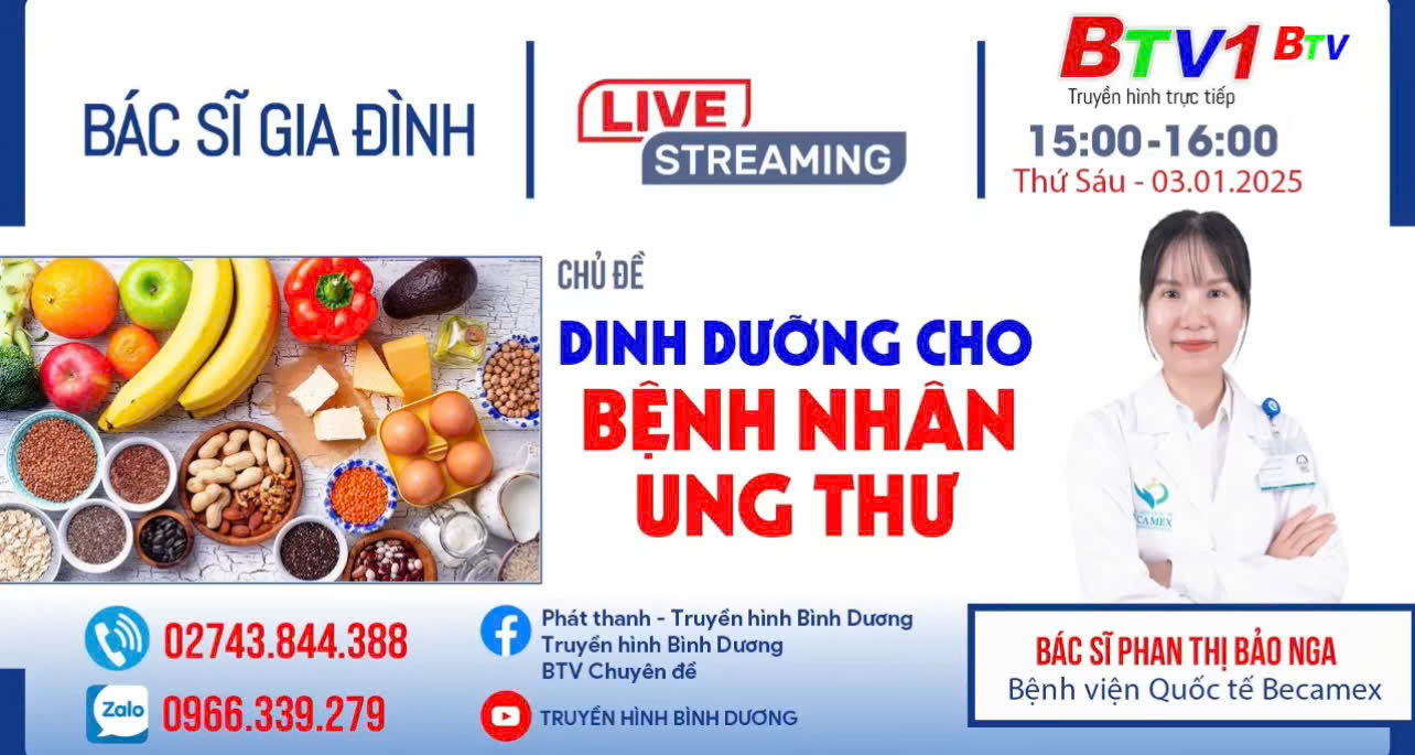 Dinh dưỡng cho bệnh nhân ung thư | Bác sĩ gia đinh