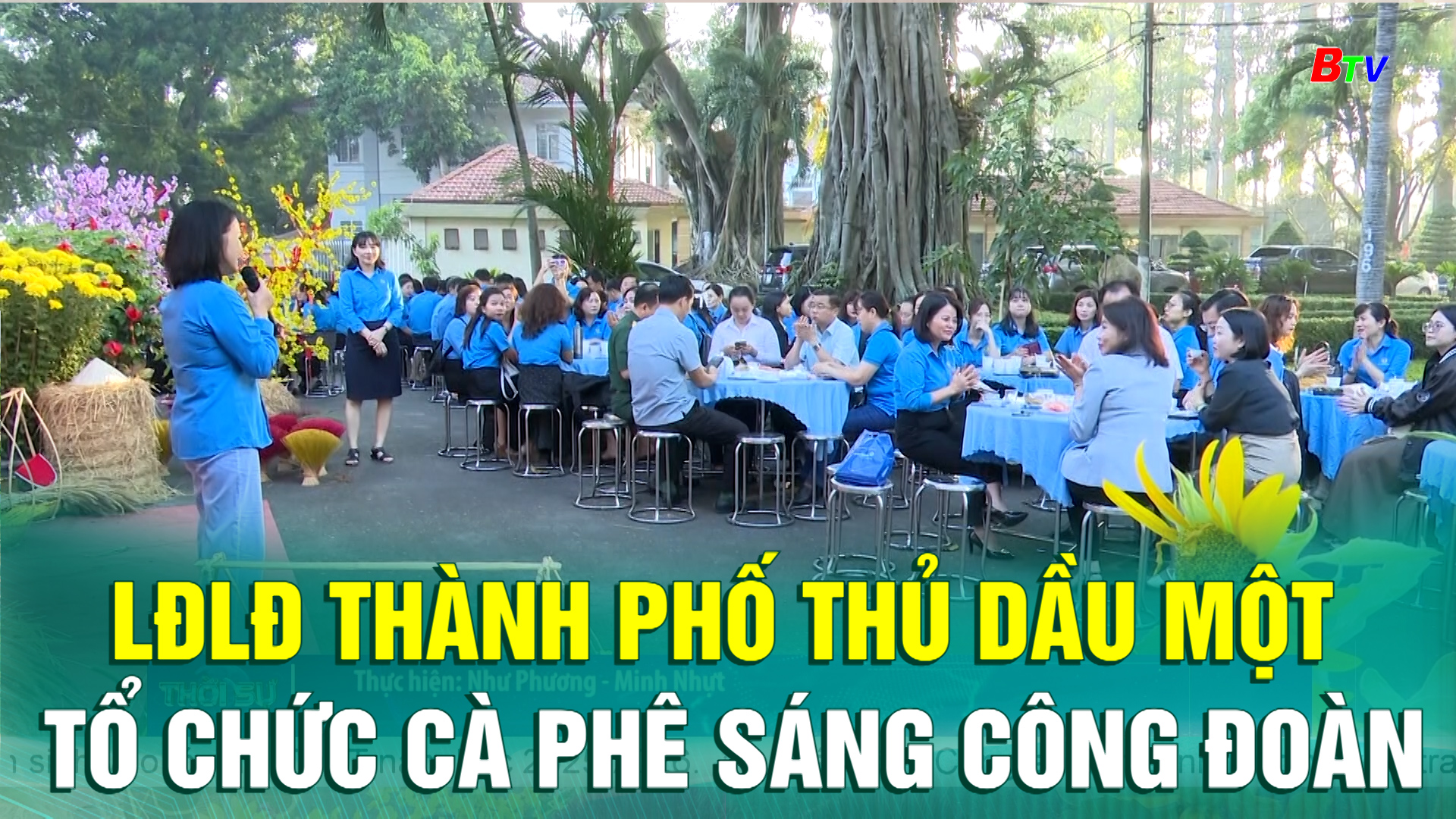 LĐLĐ thành phố Thủ Dầu Một tổ chức Cà phê sáng công đoàn