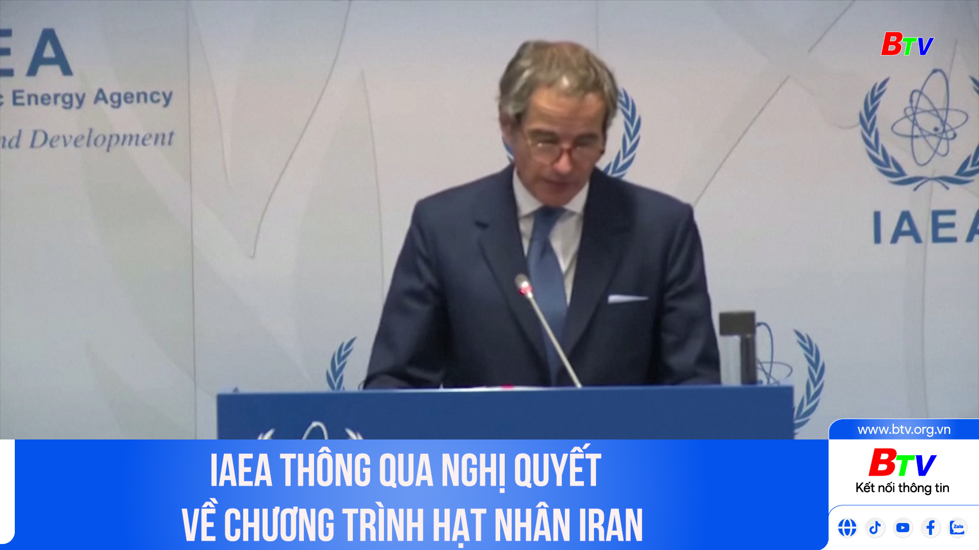 IAEA thông qua nghị quyết về chương trình hạt nhân Iran