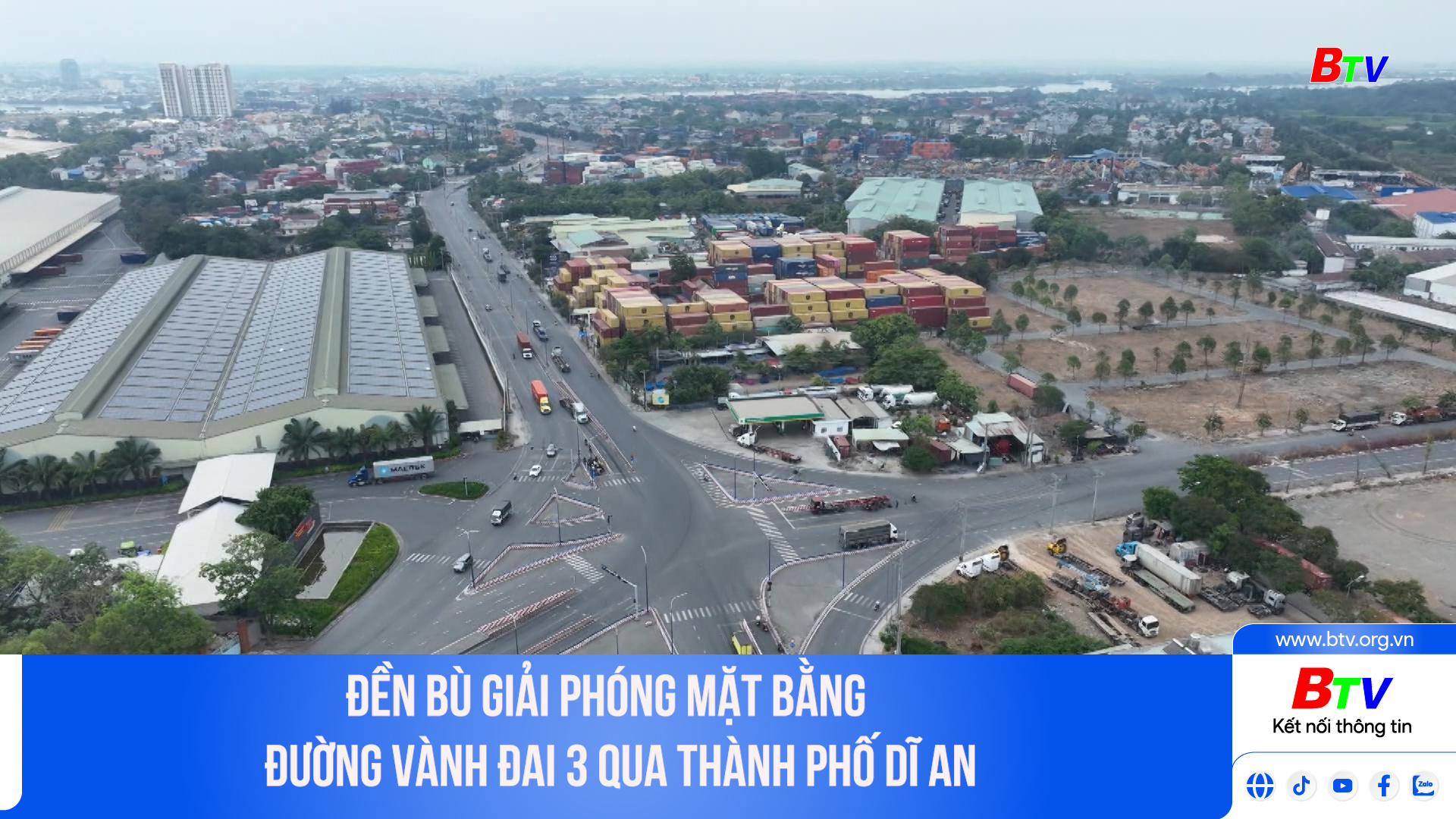 Đền bù giải phóng mặt bằng đường Vành đai 3 qua thành phố Dĩ An