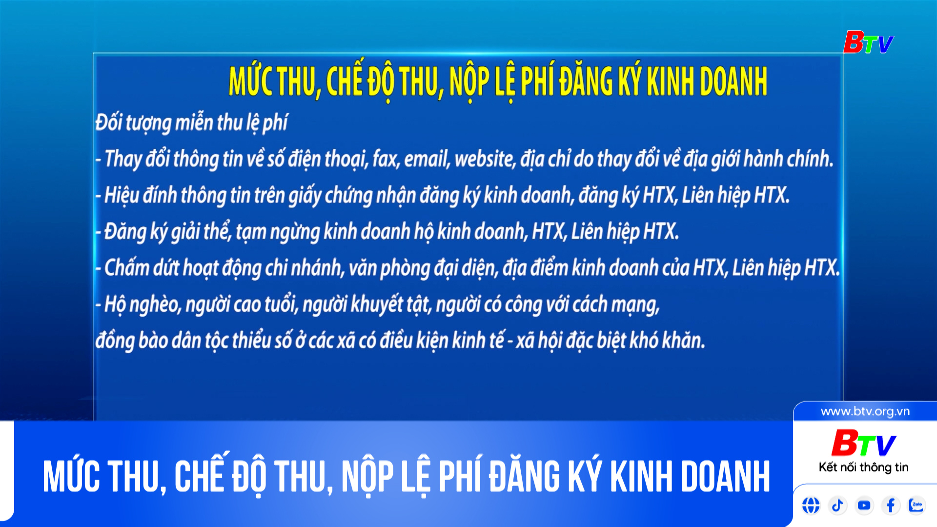 Mức thu, chế độ thu, nộp lệ phí đăng ký kinh doanh