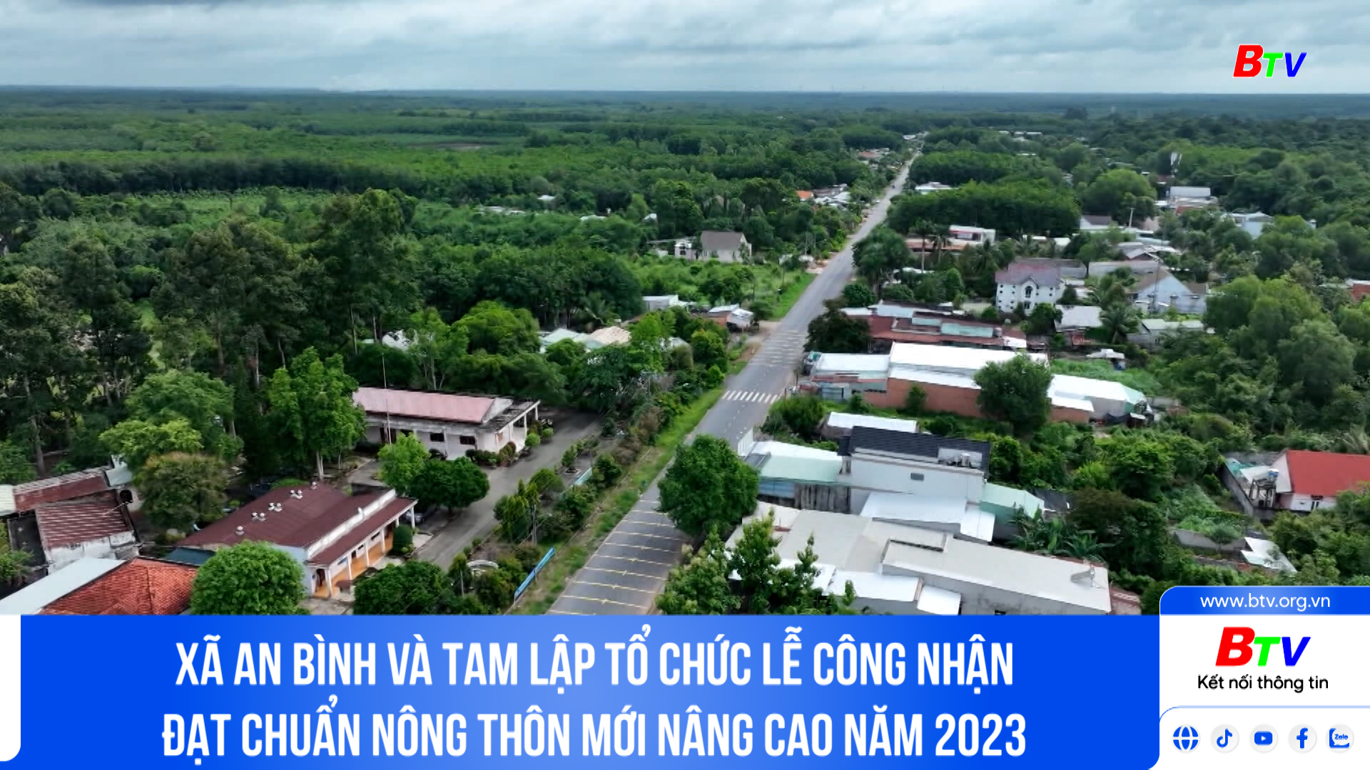 Xã An Bình và Tam Lập tổ chức lễ công nhận đạt chuẩn nông thôn mới nâng cao năm 2023