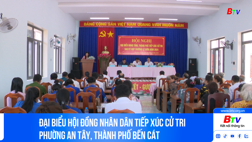 Đại biểu Hội đồng nhân dân tiếp xúc cử tri phường An Tây, thành phố Bến Cát