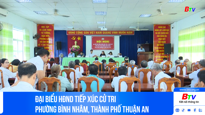 Đại biểu HĐND tiếp xúc cử tri  phường Bình Nhâm, thành phố Thuận An