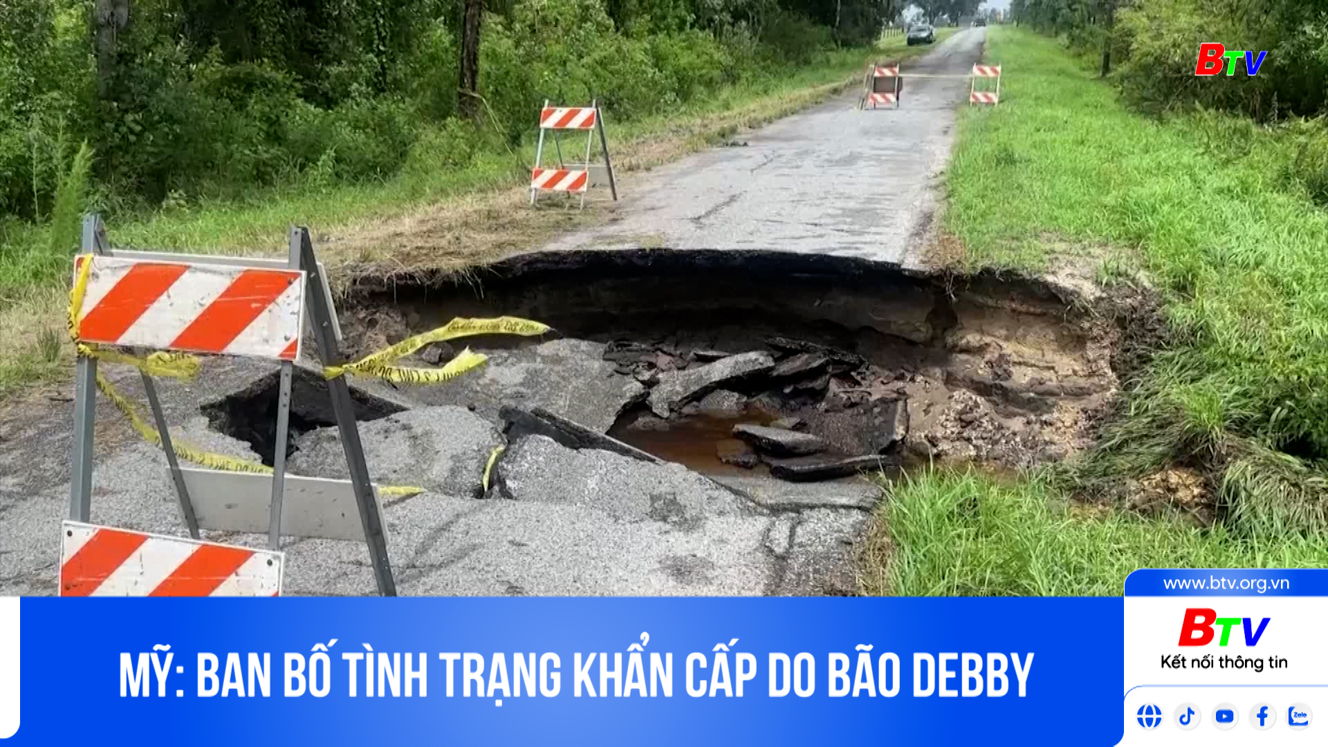 Mỹ: ban bố tình trạng khẩn cấp do bão Debby