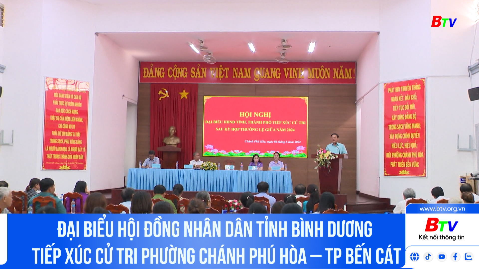 Đại biểu HĐND tỉnh Bình Dương tiếp xúc cử tri phường Chánh Phú Hòa – Tp Bến Cát