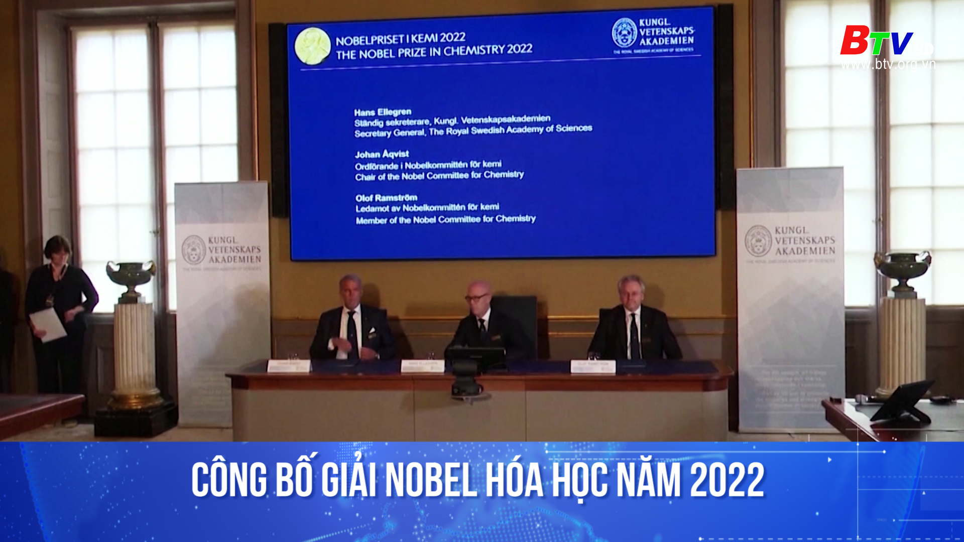 Công bố giải Nobel Hóa học năm 2022 