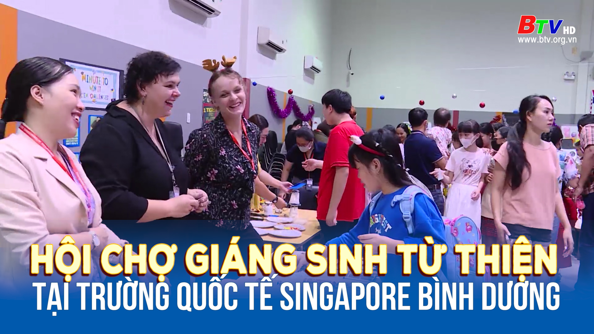 Hội chợ Giáng sinh từ thiện tại trường Quốc tế Singapore Bình Dương