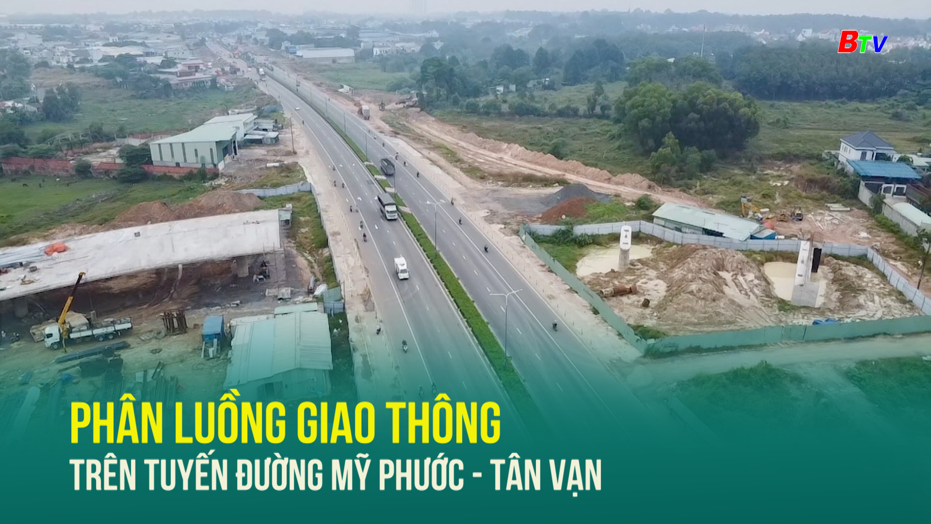 Phân luồng giao thông trên tuyến đường Mỹ Phước - Tân Vạn  